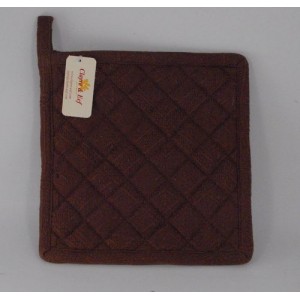 Servet termic din bumbac "Jacquard Chocolate" maro 20x20 cm, Clayre & Eef