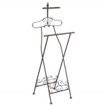 Suport decorativ pentru haine/prosoape din metal maro, 121 cm Suport decorativ pentru haine/prosoape din metal maro, 121 cm