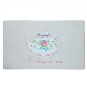 Covoras de intrare "Tea Time" 74x44 cm, Clayre & Eef Covoras de intrare "Tea Time" 74x44 cm, Clayre & Eef