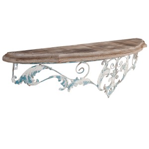 Consola decorativa pentru perete Dream Blue 100*23*29 cm, Clayre & Eef Consola decorativa pentru perete Dream Blue 100*23*29 cm, Clayre & Eef