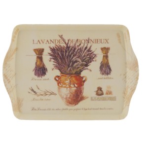 Tava servire decor lavanda 30*22*2 cm, Clayre & Eef