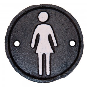Semn pentru toaleta "Women", Clayre & Eef Semn pentru toaleta "Women", Clayre & Eef