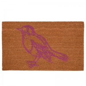 Covoras de intrare "Pink Bird" 75x45 cm, Clayre & Eef Covoras de intrare "Pink Bird" 75x45 cm, Clayre & Eef