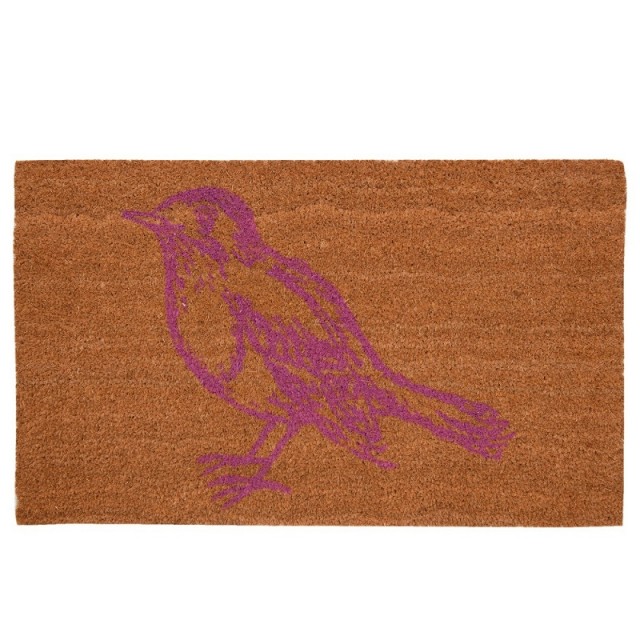 Covoras de intrare "Pink Bird" 75x45 cm, Clayre & Eef