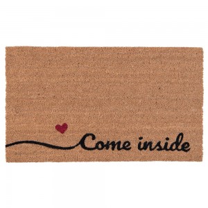 Covoras de intrare "Come Inside", 75x45 cm, Clayre & Eef Covoras de intrare "Come Inside", 75x45 cm, Clayre & Eef