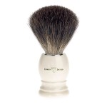 Edwin Jagger Pamatuf pentru barbierit Ivory din par de bursuc Pure Badger