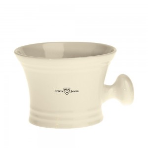 Edwin Jagger Bol pentru barbierit din portelan cu maner Ivory  Edwin Jagger Bol pentru barbierit din portelan cu maner Ivory