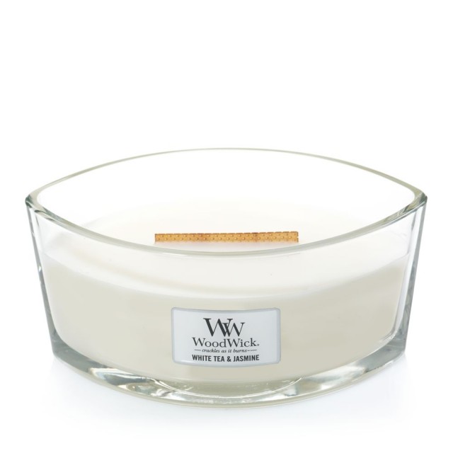 Lumanare Parfumata Ellipse White Tea & Jasmine, WoodWick® 