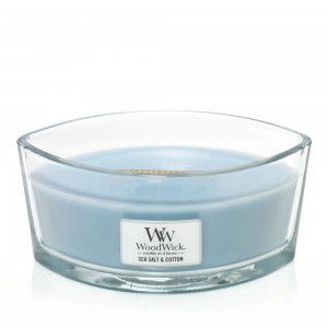 Lumanare Parfumata Ellipse Sea Salt & Cotton, WoodWick® 