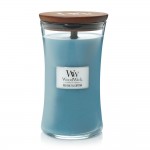 Lumanare Parfumata Borcan Mare Sea Salt & Cotton, WoodWick®