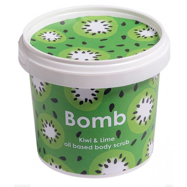 Exfoliant Vegan pentru corp Kiwi & Lime, Bomb Cosmetics, 365ml