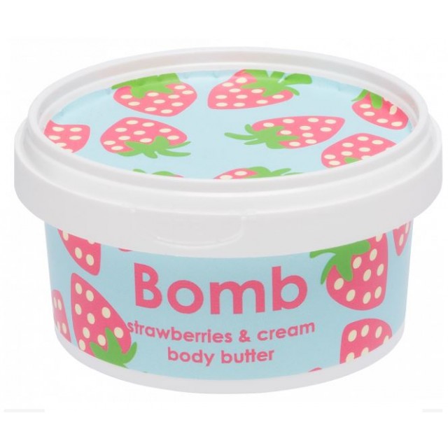 Unt pentru corp Strawberries & Cream, Bomb Cosmetics, 210ml