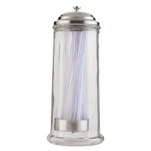 Borcan pentru depozitare "Straws" 11*11*28 cm, Clayre & Eef Borcan pentru depozitare "Straws" 11*11*28 cm, Clayre & Eef