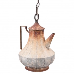 Lustra din metal in forma de ceainic "Beautiful Teapot" Ø 25x35cm 1xE14 / Max 25W, Clayre & Eef Lustra din metal in forma de ceainic "Beautiful Teapot" Ø 25x35cm 1xE14 / Max 25W, Clayre & Eef
