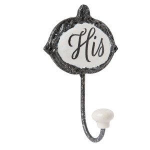Cuier decorativ "His" 10*6*14 cm, Clayre & Eef Cuier decorativ "His" 10*6*14 cm, Clayre & Eef