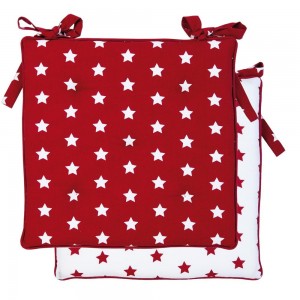 Perna pentru scaun cu umplutura din spuma  "Catch a Star" 40x40 cm, Clayre & Eef Perna pentru scaun cu umplutura din spuma  "Catch a Star" 40x40 cm, Clayre & Eef