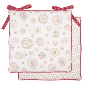 Perna pentru scaun cu umplutura din spuma "Happy Hearts" 40x40 cm, Clayre & Eef Perna pentru scaun cu umplutura din spuma "Happy Hearts" 40x40 cm, Clayre & Eef