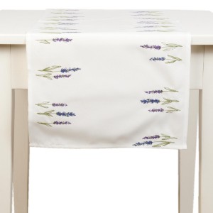Traversa de masa "Lavender" 40*120 cm, Clayre & Eef Traversa de masa "Lavender" 40*120 cm, Clayre & Eef