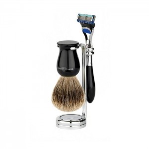 Edwin Jagger Set barbierit 3 piese 3PCIEPFBB, Plaza Black Fusion ProGlide  Edwin Jagger Set barbierit 3 piese 3PCIEPFBB, Plaza Black Fusion ProGlide