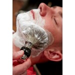 Edwin Jagger Pamatuf pentru barbierit par de bursuc Best Badger Ivory Mediu