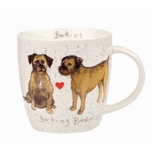 Cana din portelan Alex Clark Delightful Dogs "Barking Borders" 400ml, Churchill Cana din portelan Alex Clark Delightful Dogs "Barking Borders" 400ml, Churchill