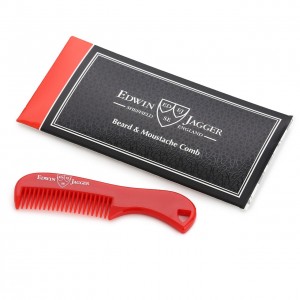 Edwin Jagger  Pieptene pentru barba si mustata, Red Edwin Jagger  Pieptene pentru barba si mustata, Red