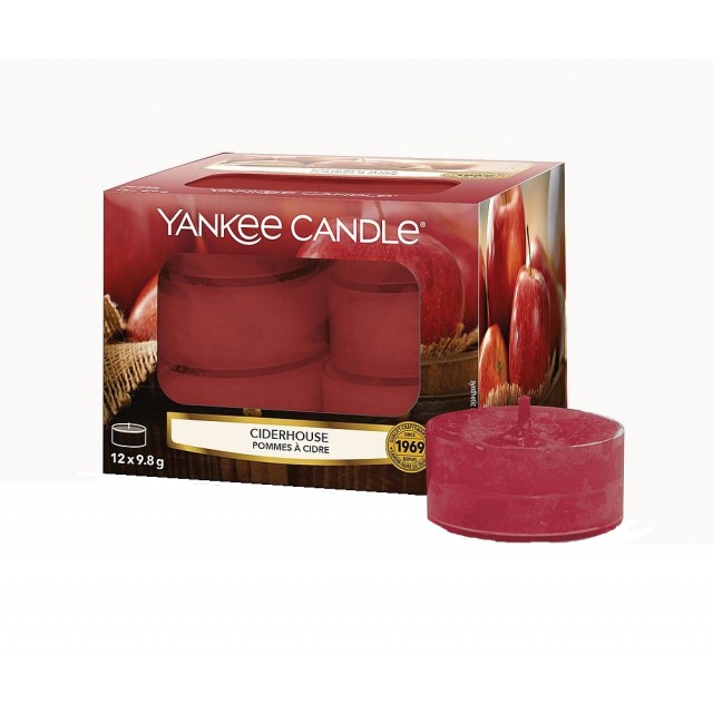 Set 12 lumanari parfumate tip pastila Ciderhouse, Yankee Candle
