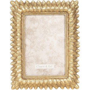 Rama foto "Golden Feather" 10*15 cm, Clayre & Eef