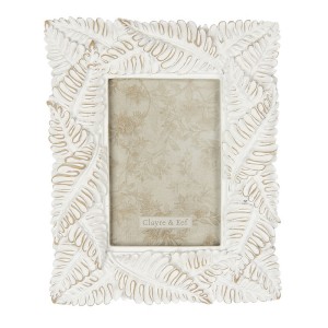Rama foto "Floral White" 19x2x23 cm / 10x15 cm, Clayre & Eef Rama foto "Floral White" 19x2x23 cm / 10x15 cm, Clayre & Eef