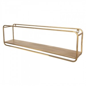 Polita decorativa Gold 70x13x20 cm, Clayre&Eef Polita decorativa Gold 70x13x20 cm, Clayre&Eef