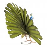 Decoratiune de gradina paun " Beautiful Peacock" 58*19*30 cm, Clayre & Eef