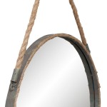 Oglinda rotunda, decor sfoara Ø 47*3 cm, Clayre & Eef