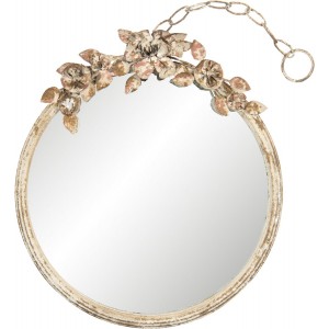 Oglinda cu rama decorativa "Metalic Roses", Clayre & Eef Oglinda cu rama decorativa "Metalic Roses", Clayre & Eef