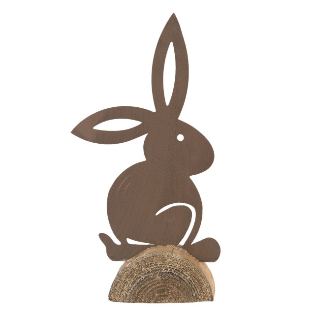 Decoratiune Paste "Brown Bunny Sitting" 16*4*31 cm, Clayre&Eef
