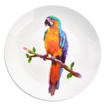 Farfurie decorativa "The colours of the Parrot", Clayre&Eef