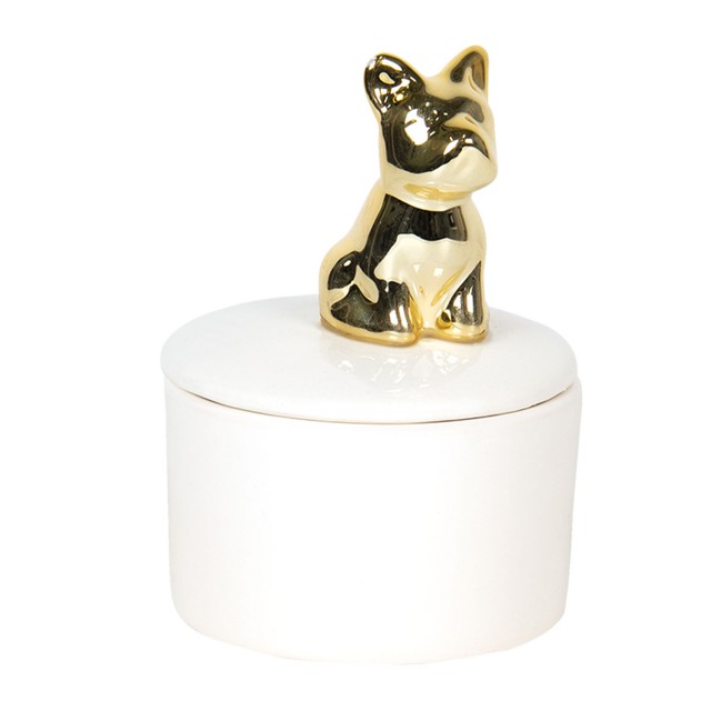 Cutie pentru depozitare "Golden Bulldog" 7 cm, Clayre & Eef