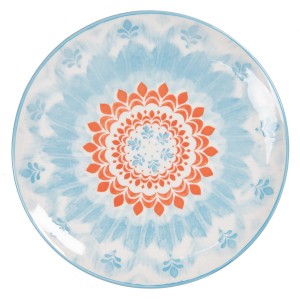 Farfurie ceramica albastru marin "Sea Flower" Ø 21 cm Farfurie ceramica albastru marin "Sea Flower" Ø 21 cm
