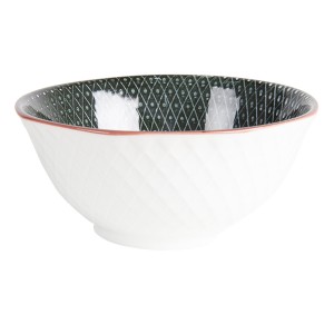 Bol "White Stripes" Ø 13*6 cm, Clayre & Eef Bol "White Stripes" Ø 13*6 cm, Clayre & Eef