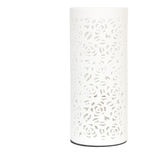 Veioza din ceramica "White Flowers", Clayre & Eef Veioza din ceramica "White Flowers", Clayre & Eef