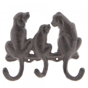 Cuier rustic "Dogs" 16*14*4 cm, Clayre & Eef Cuier rustic "Dogs" 16*14*4 cm, Clayre & Eef