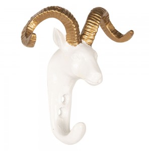 Cuier "Ram" 8*5*10 cm, Clayre & Eef Cuier "Ram" 8*5*10 cm, Clayre & Eef