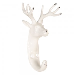 Cuier "White Reindeer" 8*4*12 cm, Clayre & Eef Cuier "White Reindeer" 8*4*12 cm, Clayre & Eef