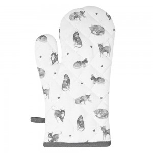 Manusa de bucatarie "Cats and Kittens", Clayre & Eef Manusa de bucatarie "Cats and Kittens", Clayre & Eef