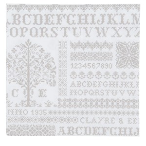 Servetele de masa "Ivory Writting" 33*33 cm, Clayre & Eef