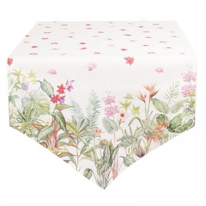 Napron/ traversa de masa "Jungle Botanics" 50*160 cm, Clayre & Eef Napron/ traversa de masa "Jungle Botanics" 50*160 cm, Clayre & Eef