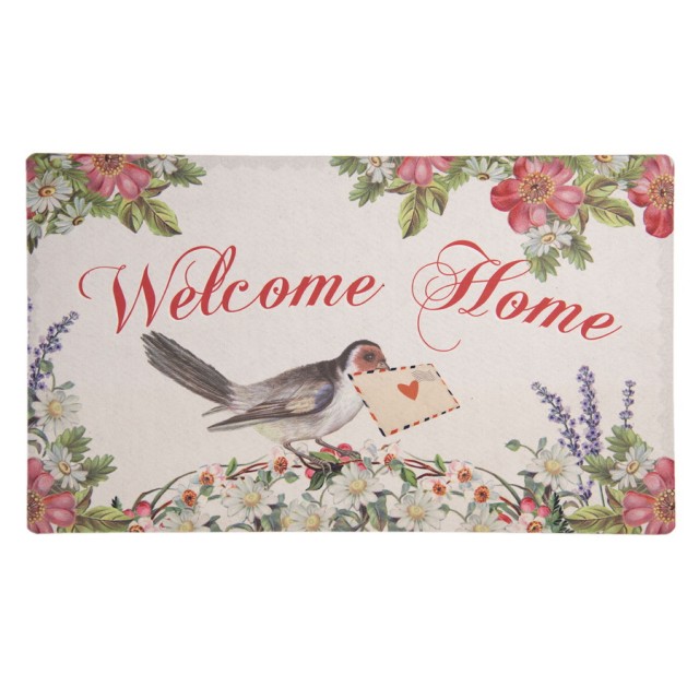 Covoras de intrare "Welcome Home" 74x44 cm, Clayre & Eef