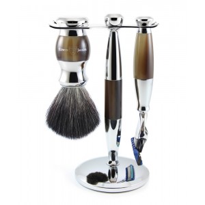 Edwin Jagger Set de barbierit 3 piese S21M362CRF Fusion ProGlide, Light Horn Edwin Jagger Set de barbierit 3 piese S21M362CRF Fusion ProGlide, Light Horn