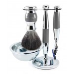 Edwin Jagger Set de barbierit 4 piese Fusion ProGlide Grey S21M365CRFB - Aparat Gillette Fusion ProGlide, Pamatuf Sintetic, Bol si Suport Cromat Edwin Jagger Set de barbierit 4 piese Fusion ProGlide Grey S21M365CRFB - Aparat Gillette Fusion ProGlide, Pamatuf Sintetic, Bol si Suport Cromat
