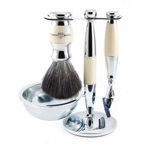 Edwin Jagger Set de barbierit 4 piese S21M367CRFB Fusion ProGlide, Ivory Edwin Jagger Set de barbierit 4 piese S21M367CRFB Fusion ProGlide, Ivory