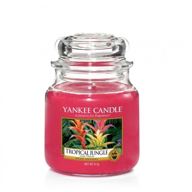 Lumanare Parfumata Borcan Mediu Tropical Jungle, Yankee Candle